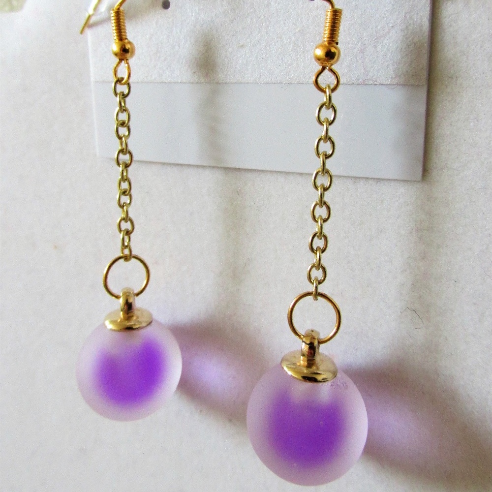 18K Gold Plated Light Globe Earrings